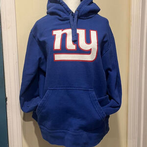 New York Giants blue hoodie size large